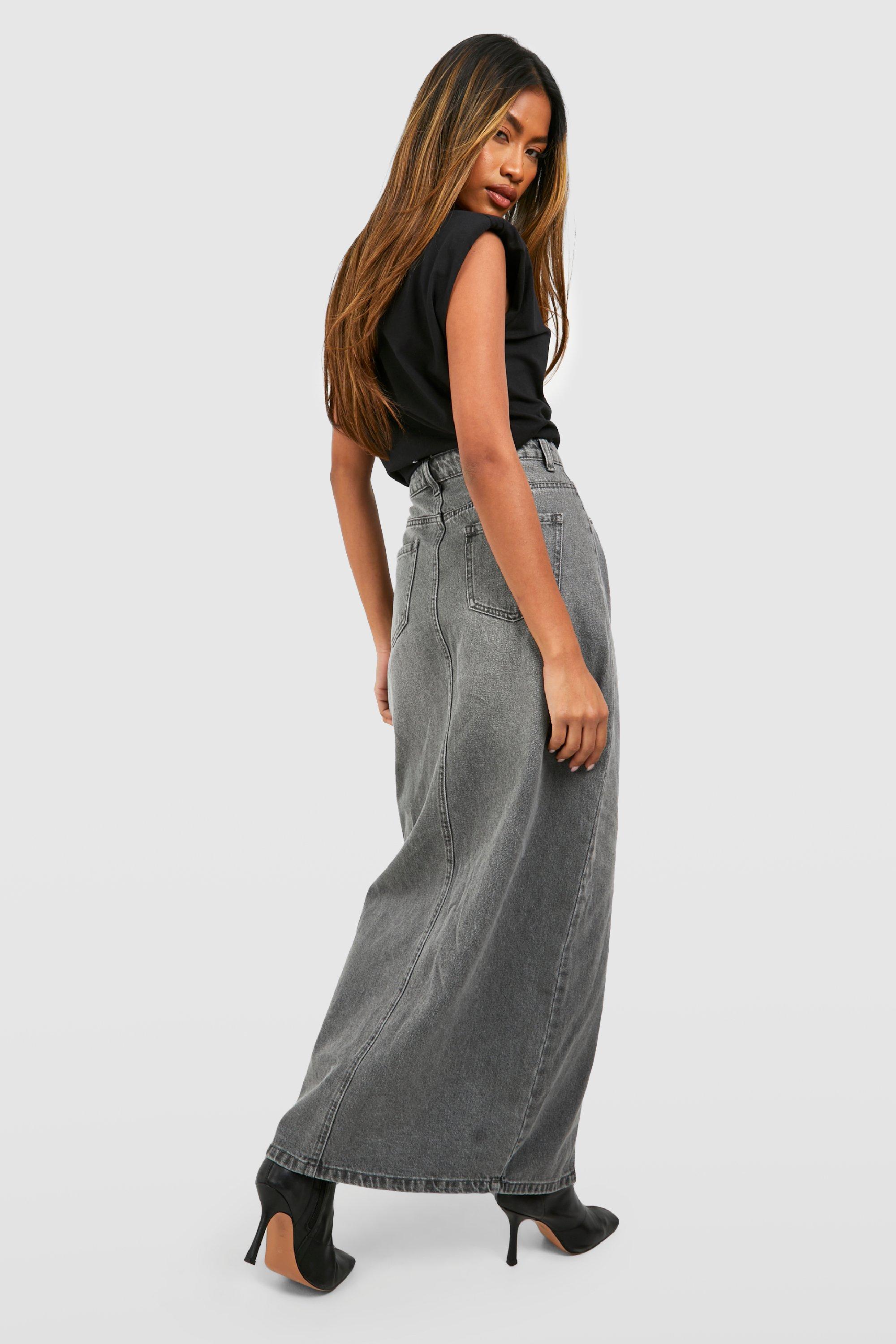 Maxi spijkerrok dames new arrivals